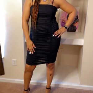 Elegant Black Strapless Dress